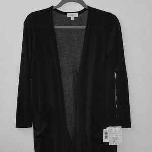 LULAROE SOLID BLACK XS SARAH